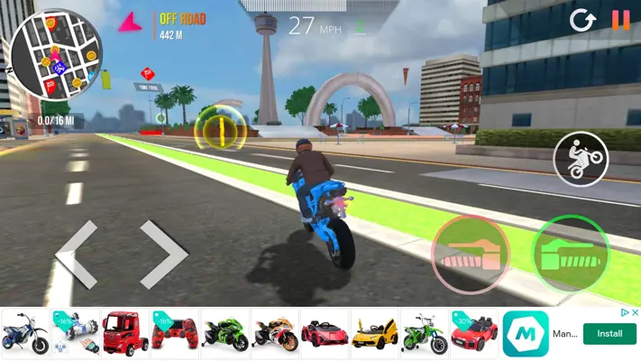 Motorcycle Real Simulator android App screenshot 1